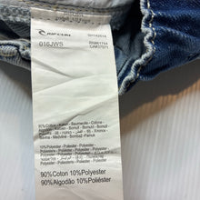 Load image into Gallery viewer, Girls Rip Curl, blue denim shorts elasticated, GUC, size 7-8,