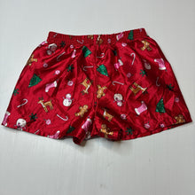 Load image into Gallery viewer, Girls Anko, lightweight Christmas pyjama shorts elasticated, EUC, size 6-8,