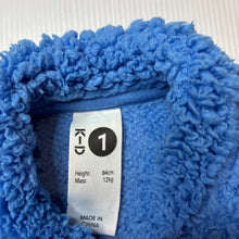 Load image into Gallery viewer, Boys KID, blue fleece zip-up sweater, FUC, size 1,