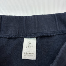 Load image into Gallery viewer, Unisex Target, navy cotton shorts elasticated, GUC, size 2,