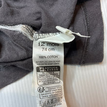 Load image into Gallery viewer, Boys grey, grey cotton t-shirt, GUC, size 0,