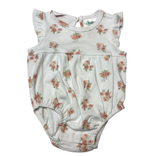 Load image into Gallery viewer, Girls 4 Baby, floral soft cotton bodysuit/ romper, EUC, size 000,