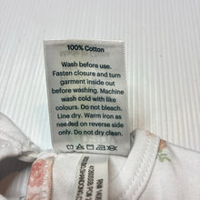 Load image into Gallery viewer, Girls 4 Baby, floral soft cotton bodysuit/ romper, EUC, size 000,