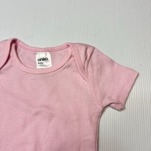 Load image into Gallery viewer, Girls Anko, pink cotton bodysuit/ romper, EUC, size 00,