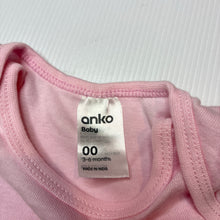 Load image into Gallery viewer, Girls Anko, pink cotton bodysuit/ romper, EUC, size 00,