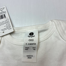 Load image into Gallery viewer, Unisex Dymples, soft cotton bodysuit/ romper, NEW, size 000,