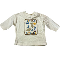 Load image into Gallery viewer, Boys Dymples, cotton long sleeve tee/ top, dinosaur, GUC, size 000,