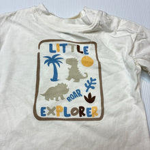 Load image into Gallery viewer, Boys Dymples, cotton long sleeve tee/ top, dinosaur, GUC, size 000,
