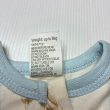 Load image into Gallery viewer, Unisex Baby Berry, stretchy zip romper, rabbits, EUC, size 000,