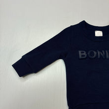 Load image into Gallery viewer, Unisex Bonds, navy Tech Sweats sweater/ jumper, EUC, size 000,