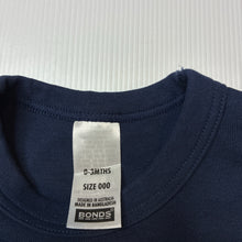 Load image into Gallery viewer, Unisex Bonds, navy Tech Sweats sweater/ jumper, EUC, size 000,