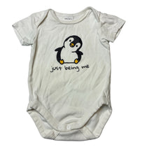 Load image into Gallery viewer, Unisex Baby Berry, cotton body suit/ romper, penguin, FUC, size 0,