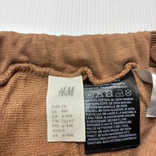 Load image into Gallery viewer, Unisex H&amp;M, lightweight cotton shorts adjustable, GUC, size 0,