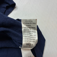 Load image into Gallery viewer, Girls Dymples, navy cotton tee/ top, GUC, size 0,
