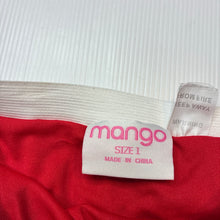 Load image into Gallery viewer, Girls Mango, lined red tulle and gold glitter skirt elasticated, EUC, size 1,