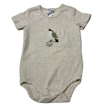 Load image into Gallery viewer, Unisex Anko, stretchy bodysuit/ romper, kookaburra, EUC, size 0,