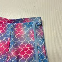 Load image into Gallery viewer, Girls Mermaid, swim shorts elasticated, , pilling on bottom, FUC, size 2-3,