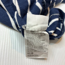 Load image into Gallery viewer, Boys Leroy, navy and white stripe cotton long sleeve hooded top, GUC, size 1,