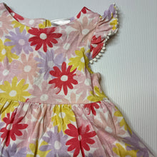 Load image into Gallery viewer, Girls Sprout, floral cotton dress, FUC, size 1, L: 45cm