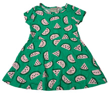 Load image into Gallery viewer, Girls Emerson, lightweight cotton dress, watermelon, EUC, size 1, L: 43cm