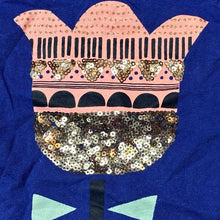 Load image into Gallery viewer, Girls Cotton On, cotton long sleeve tee/ top, sequin flower, GUC, size 1,