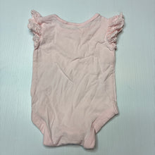 Load image into Gallery viewer, Girls Dymples, broderie trim bodysuit/ romper, EUC, size 000,