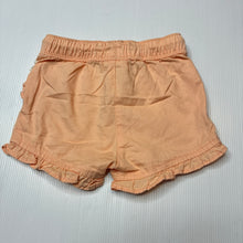 Load image into Gallery viewer, Girls Sprout, lightweight cotton shorts elasticated, EUC, size 00,
