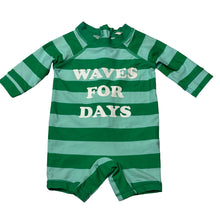 Load image into Gallery viewer, Unisex Cotton On, long sleeve swim one piece/ rashy suit, GUC, size 00,