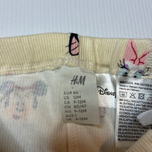Load image into Gallery viewer, Girls H&amp;M Disney, ribbed leggings/ bottoms, adjustable, EUC, size 1,