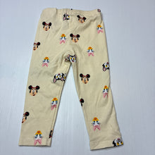 Load image into Gallery viewer, Girls H&amp;M Disney, ribbed leggings/ bottoms, adjustable, EUC, size 1,