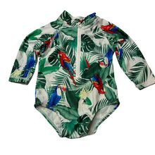 Load image into Gallery viewer, Girls Baby Berry, tropical long sleeve swim one piece, GUC, size 00,
