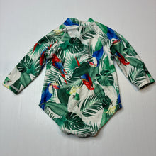 Load image into Gallery viewer, Girls Baby Berry, tropical long sleeve swim one piece, GUC, size 00,