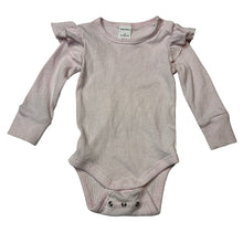 Load image into Gallery viewer, Girls Baby Berry, ribbed ruffle bodysuit/ romper, GUC, size 0,