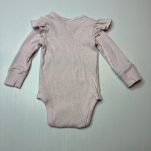 Load image into Gallery viewer, Girls Baby Berry, ribbed ruffle bodysuit/ romper, GUC, size 0,