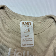 Load image into Gallery viewer, Unisex Cotton On, organic cotton blend bodysuit/ romper, EUC, size 000,