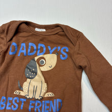 Load image into Gallery viewer, Boys Baby Berry, soft cotton bodysuit/ romper, dog, GUC, size 00,