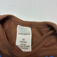 Load image into Gallery viewer, Boys Baby Berry, soft cotton bodysuit/ romper, dog, GUC, size 00,