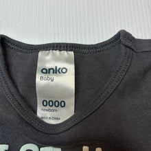 Load image into Gallery viewer, Unisex Anko, cotton bodysuit/ romper, GUC, size 0000,