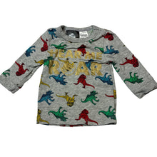 Load image into Gallery viewer, Unisex Jurassic World, stretchy long sleeve top dinosaurs, GUC, size 00,