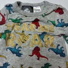 Load image into Gallery viewer, Unisex Jurassic World, stretchy long sleeve top dinosaurs, GUC, size 00,