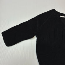 Load image into Gallery viewer, Unisex Zara, black knitted cotton sweater/ jumper, GUC, size 0,