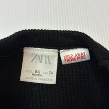Load image into Gallery viewer, Unisex Zara, black knitted cotton sweater/ jumper, GUC, size 0,