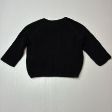 Load image into Gallery viewer, Unisex Zara, black knitted cotton sweater/ jumper, GUC, size 0,