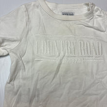 Load image into Gallery viewer, Unisex Country Road, embroidered heritage cotton t-shirt, FUC, size 0,