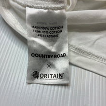 Load image into Gallery viewer, Unisex Country Road, embroidered heritage cotton t-shirt, FUC, size 0,
