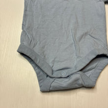 Load image into Gallery viewer, Unisex Dymples, blue stretchy bodysuit/ romper, EUC, size 000,