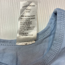 Load image into Gallery viewer, Unisex Dymples, blue stretchy bodysuit/ romper, EUC, size 000,