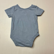 Load image into Gallery viewer, Unisex Dymples, blue stretchy bodysuit/ romper, EUC, size 000,