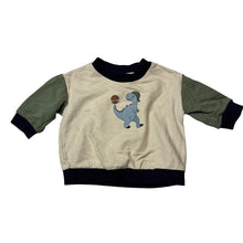 Load image into Gallery viewer, Boys Target, organic cotton lightweight sweater/ jumper, dinosaur, EUC, size 000,
