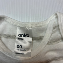 Load image into Gallery viewer, Unisex Anko, soft feel cotton bodysuit/ romper, EUC, size 00,